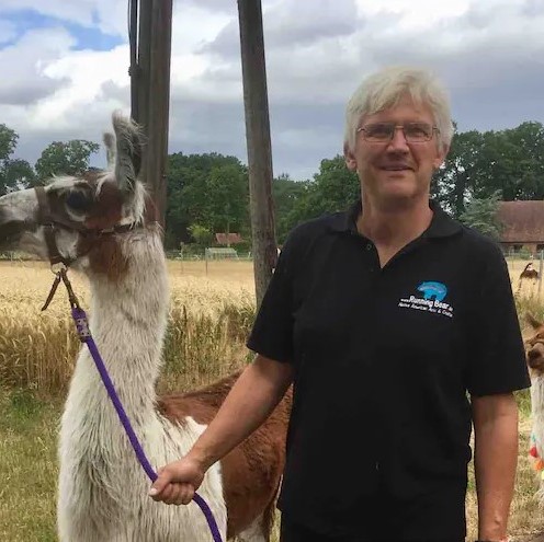 Oliver mit Lama