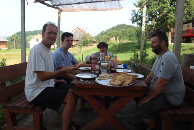 Frühstück zu viert