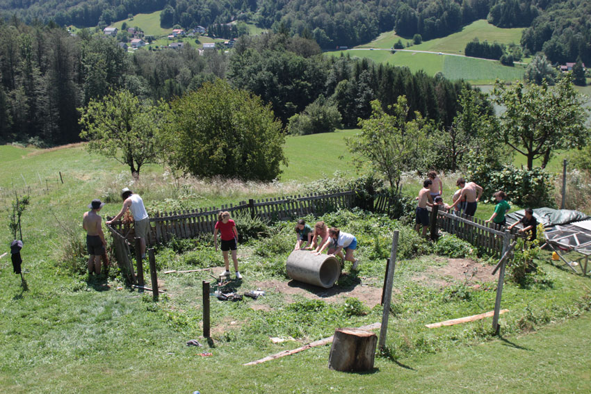 Scouts Abriss Garten