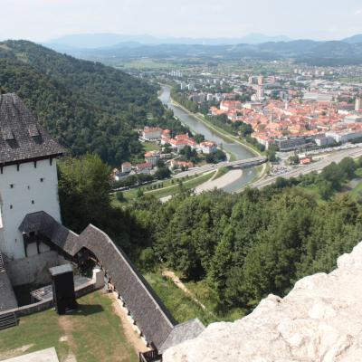 Celje Burg Aussicht