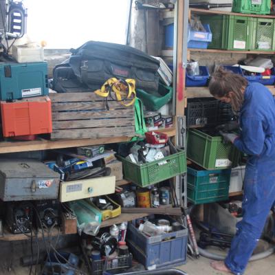 Werkstatt aufräumen